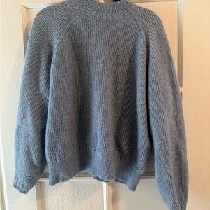 Sezane Otis Jumper Crewneck Light Blue, Size S